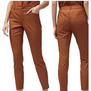 Lafayette 148 Spice Brown Mercer Skinny Jeans